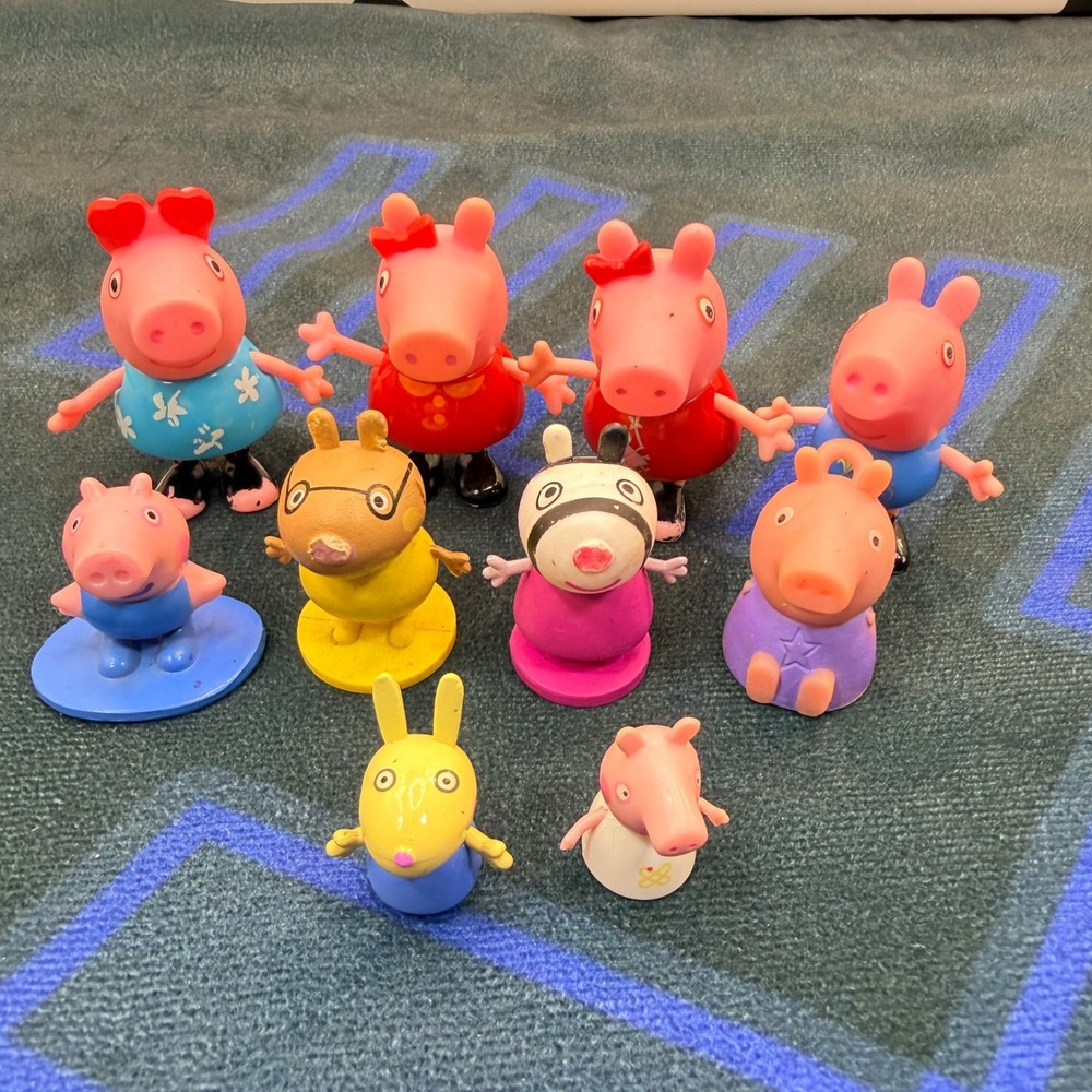Peppa Pig Toy Mini Figures Misfit Toys 10 Piece Lot